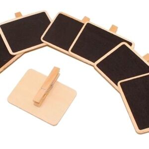 THE CONTAINER STORE DIY SHOP Pack of 4 Mini Chalkboard Clips